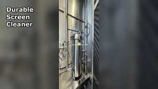 Limpiador de pantalla automático Marco de acero inoxidable duradero