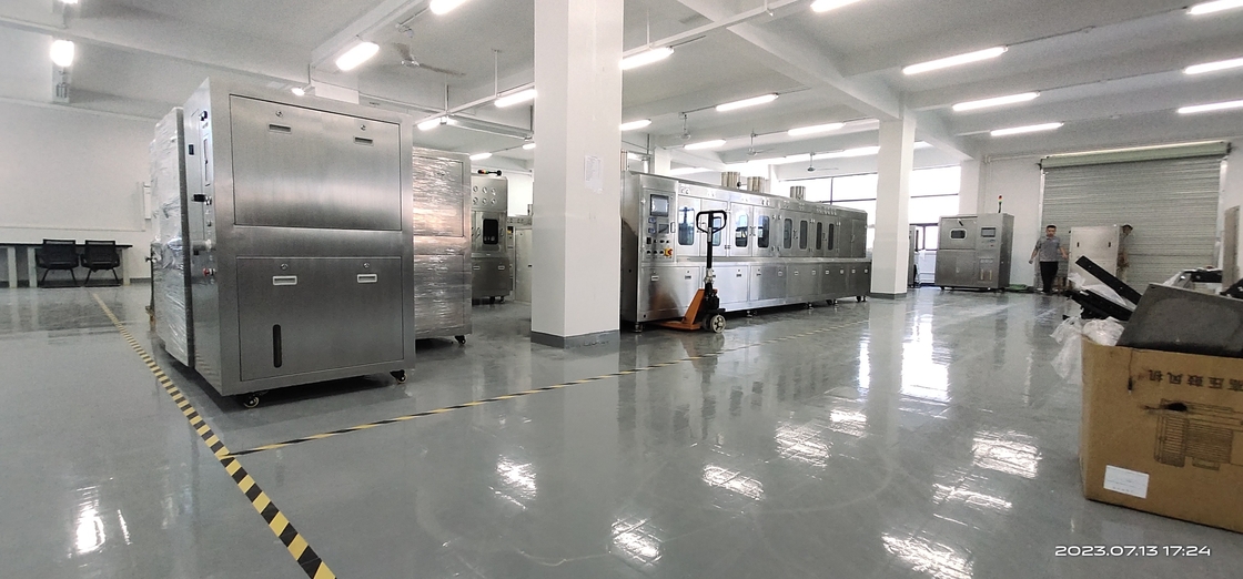 Máquina de limpieza de plantillas de 1000L/min con 360° doble barra de pulverización lateral giratoria de pulverización isobárica Tiempo de limpieza en seco 3~5min