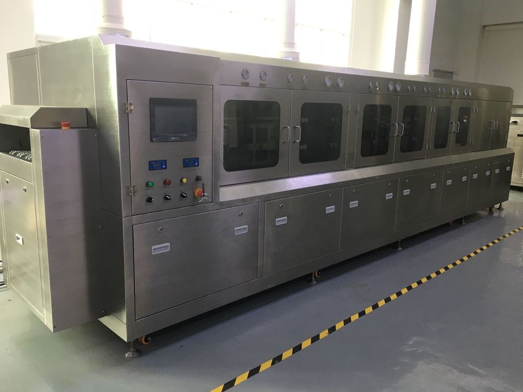 Máquina de lavado químico de flujo de embalaje de semiconductores Sus304 Red de 600 mm de ancho para piezas IGBT, IPM y LEADFRAME
