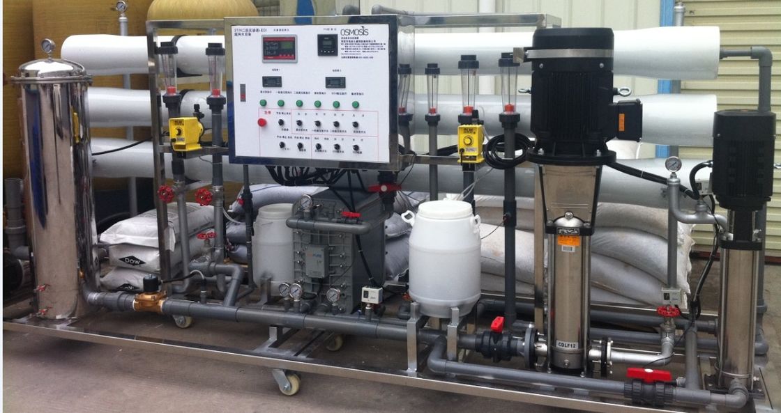 Máquina del agua de la ósmosis reversa de EDI Deionized Water Machine 1000L DI water para la aclaración de PCBA