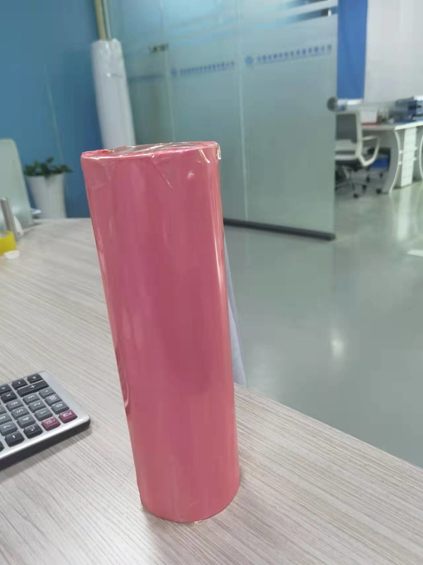 Rollo de papel blanco de 300 mm de ancho, máquina de limpieza de placa de circuito de 20 m, papel adhesivo sin cortes ESD